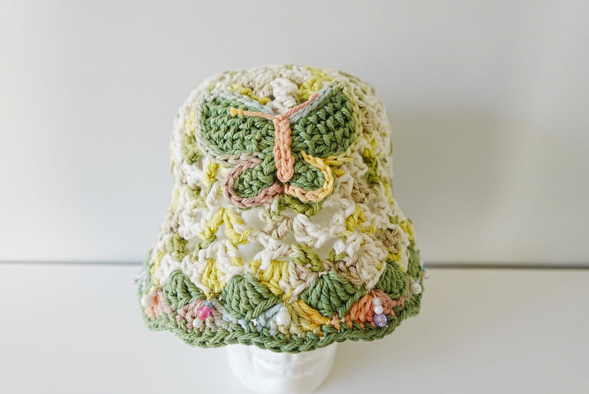 Butterfly Crochet Summer Hat
