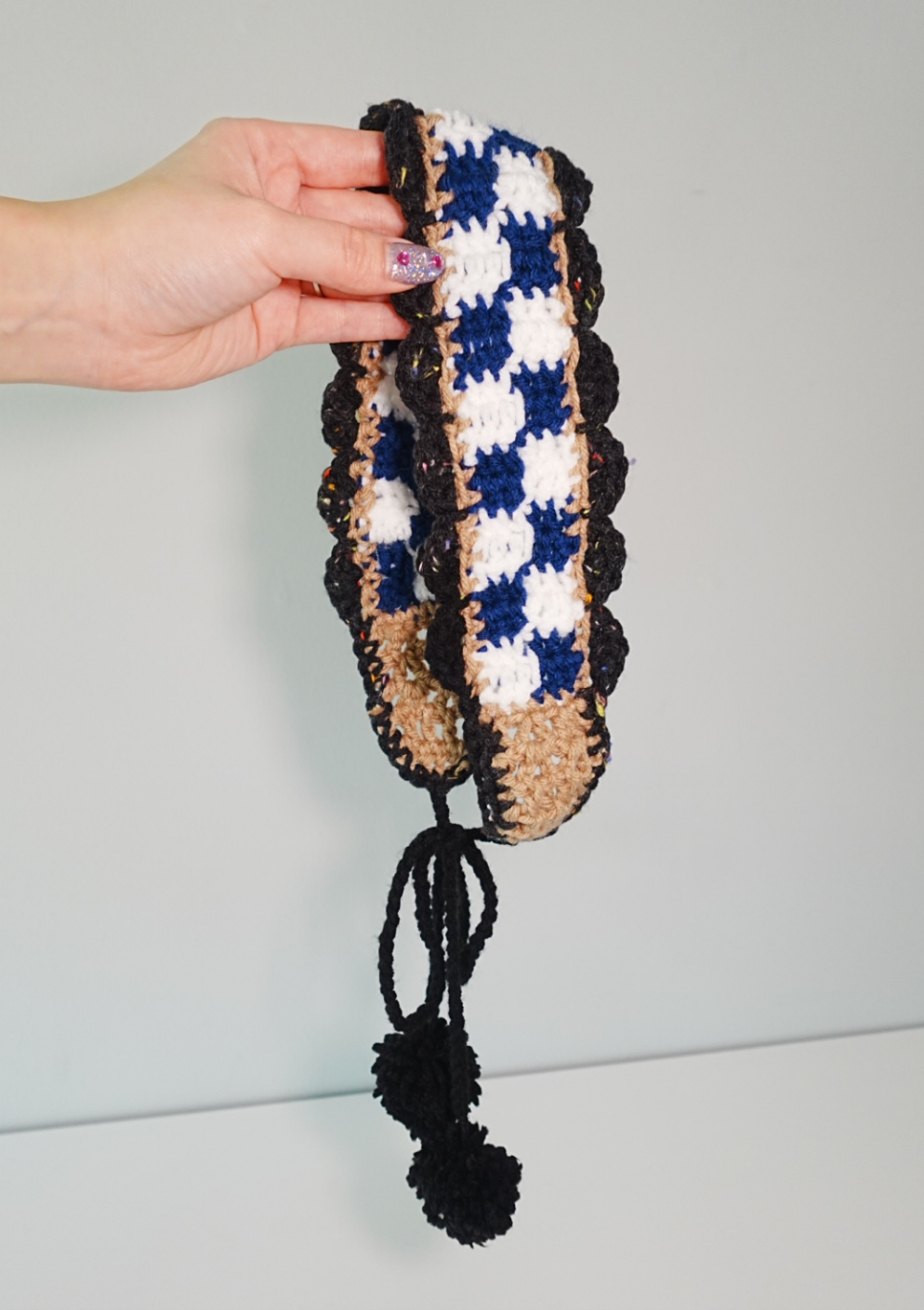 Crochet Checkered Ear warmer