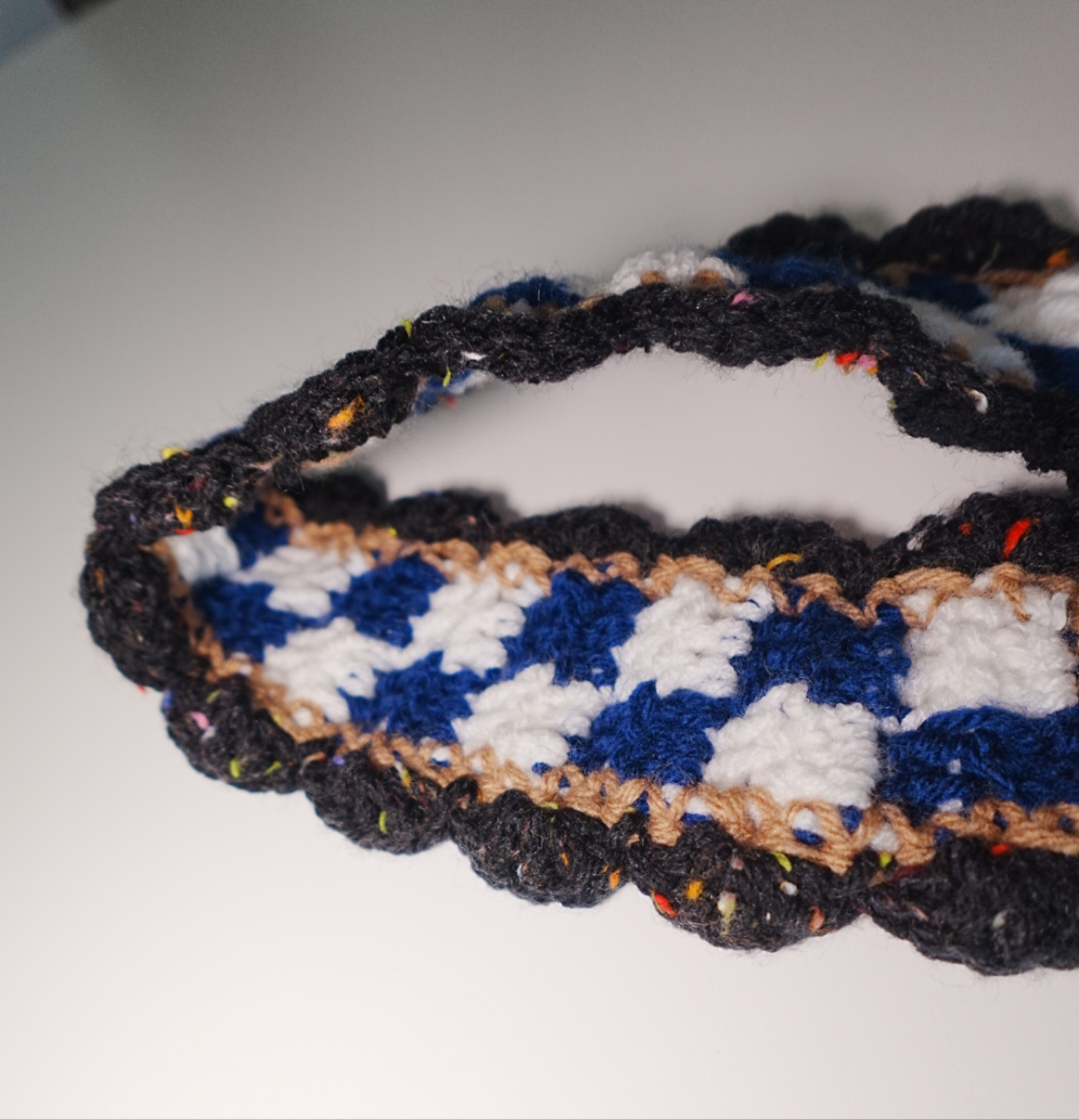 Crochet Checkered Ear warmer