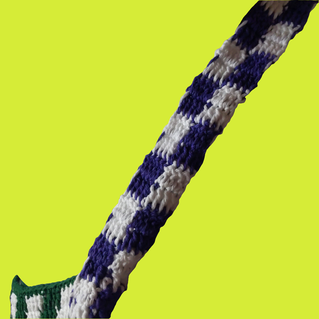 Blue eye x Wavy Crochet Shoulder Bag