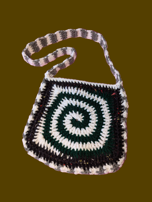 Spiral Crochet Shoulder Bag