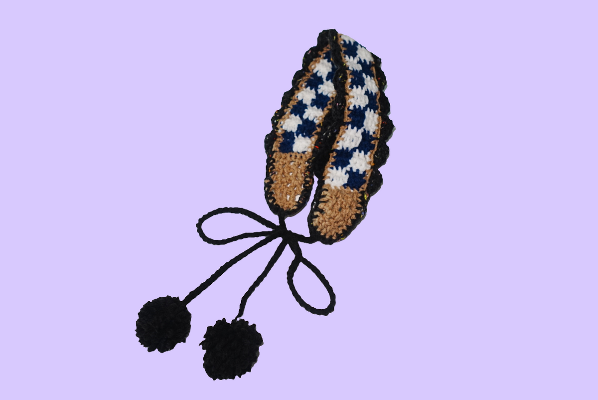 Crochet Checkered Ear warmer