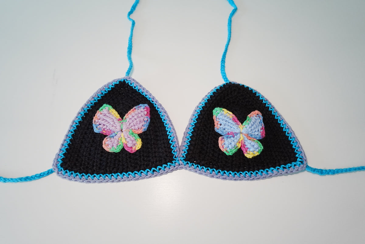 Butterflies Crochet Bra Top