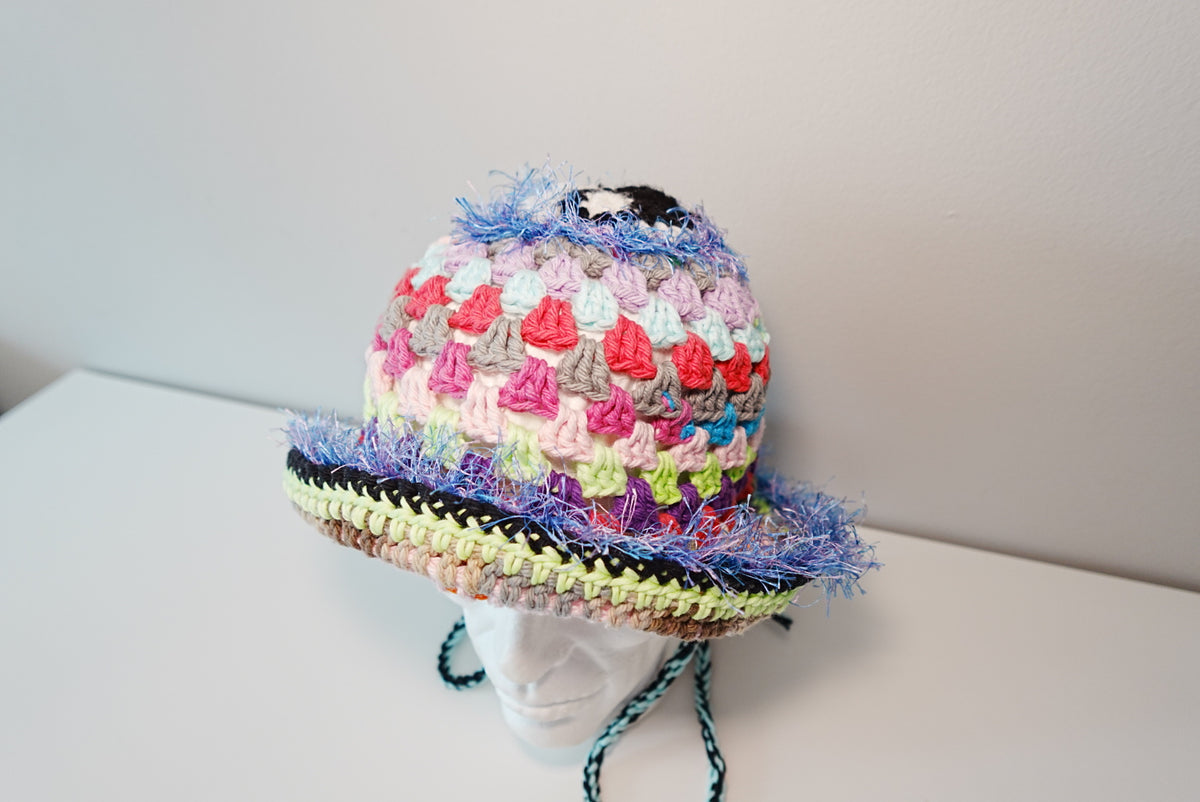 Yin-Yang Multi color Crochet Hat