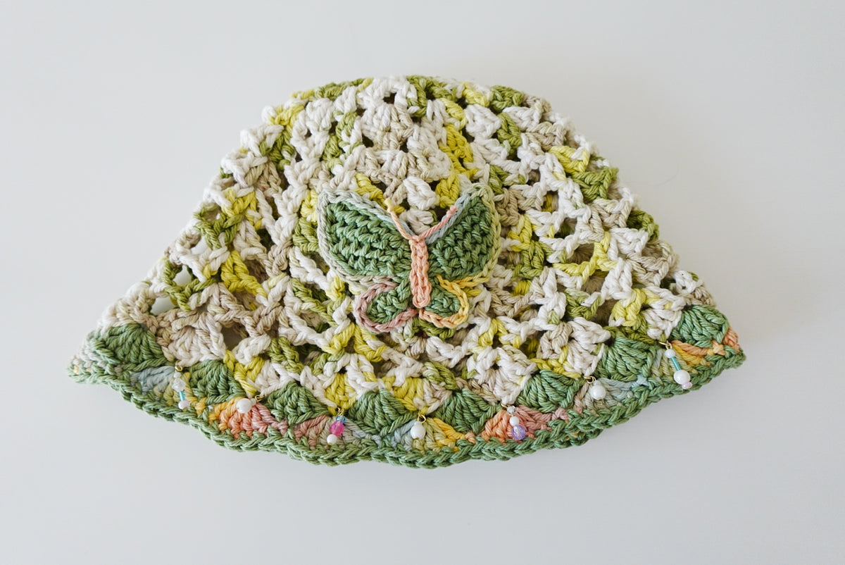 Butterfly Crochet Summer Hat