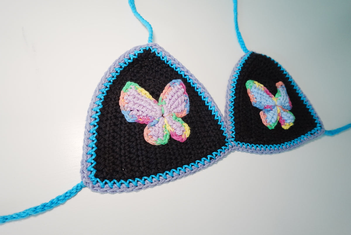 Butterflies Crochet Bra Top